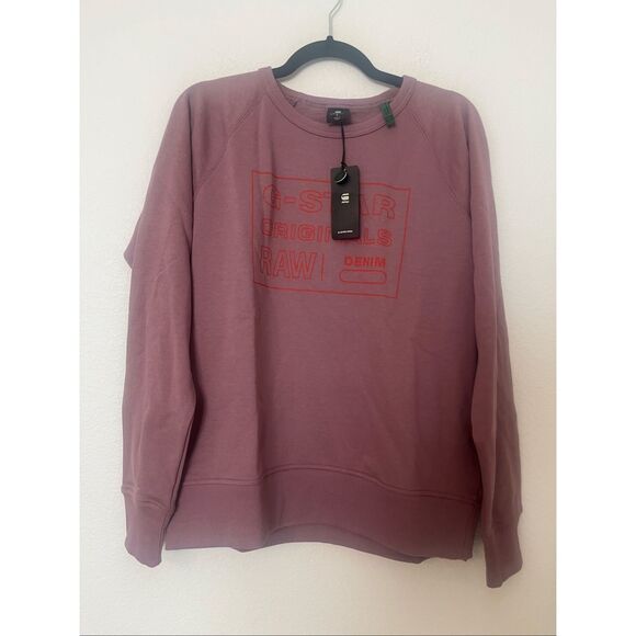 G-Star RAW Women's Raw. Logo Crew Neck Sweatshirt NEW NWT - Picture 4 of 7